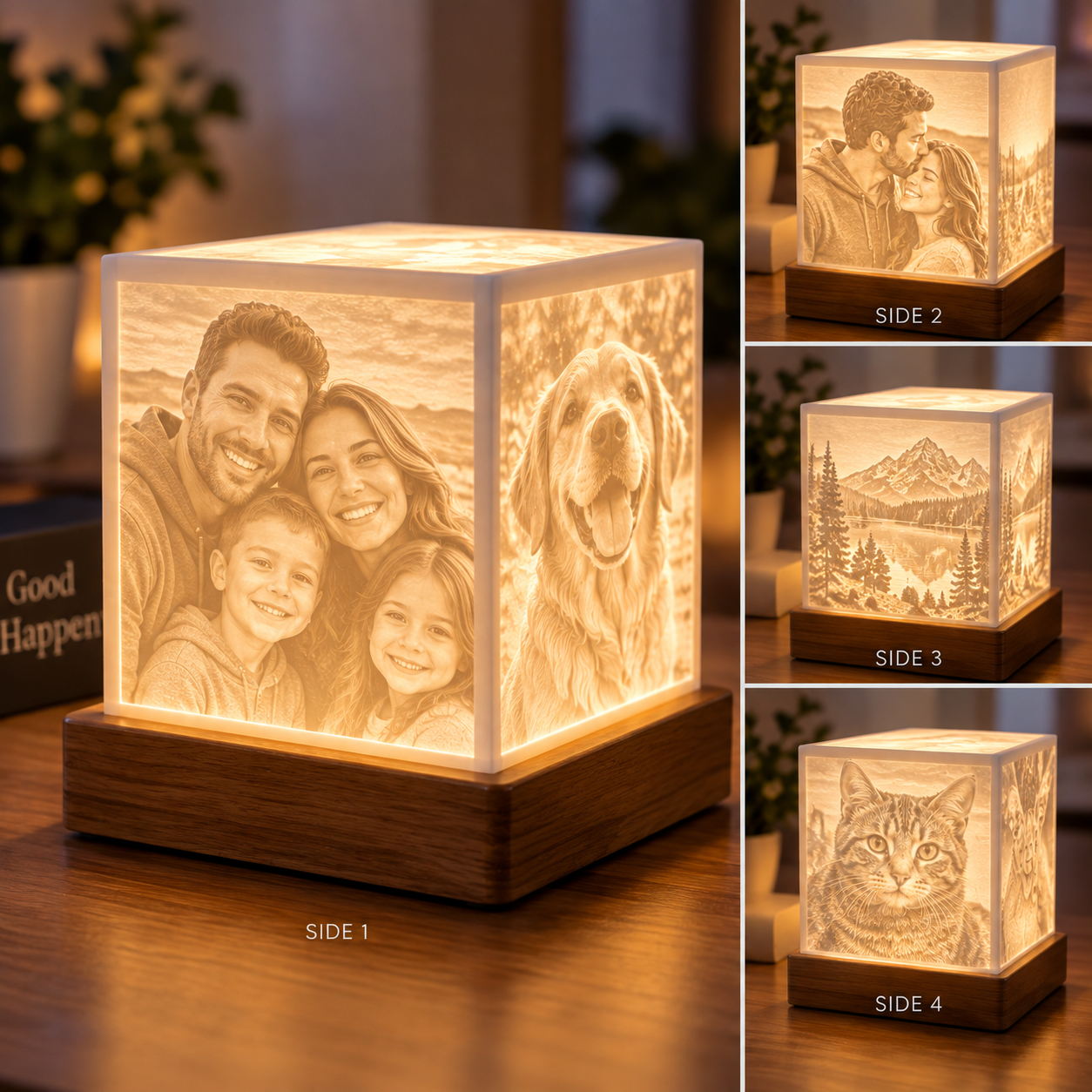 4 Sided Photo Lithophane